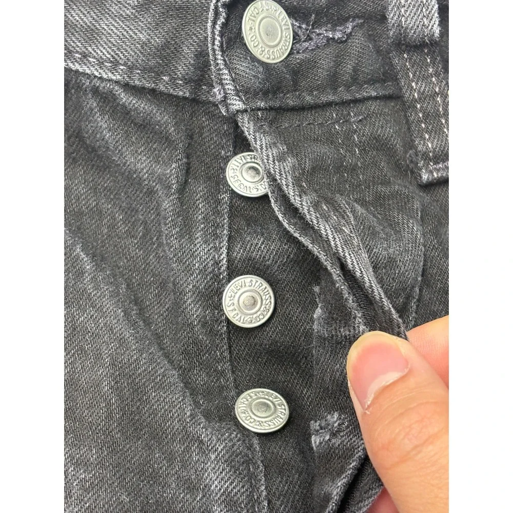 Levis Premium Big E 501 93 Straight Leg Black Jeans‎ Mens W29 L30 79830-0026